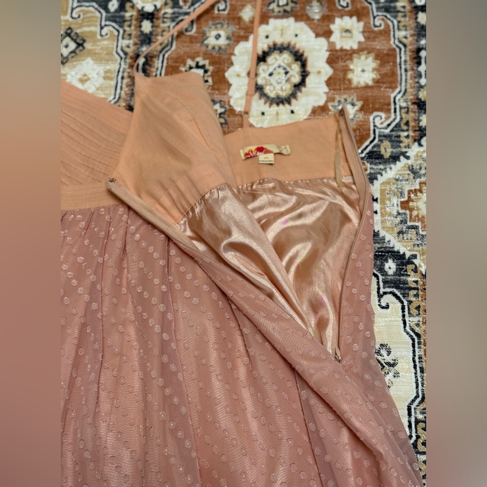 Forever 21 Medium Baby Doll Dress With Spaghetti Straps And Sheer Polka Dots. - Picture 7 of 16